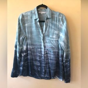 Young, Fabulous and Broke Ombré Button Down Shirt